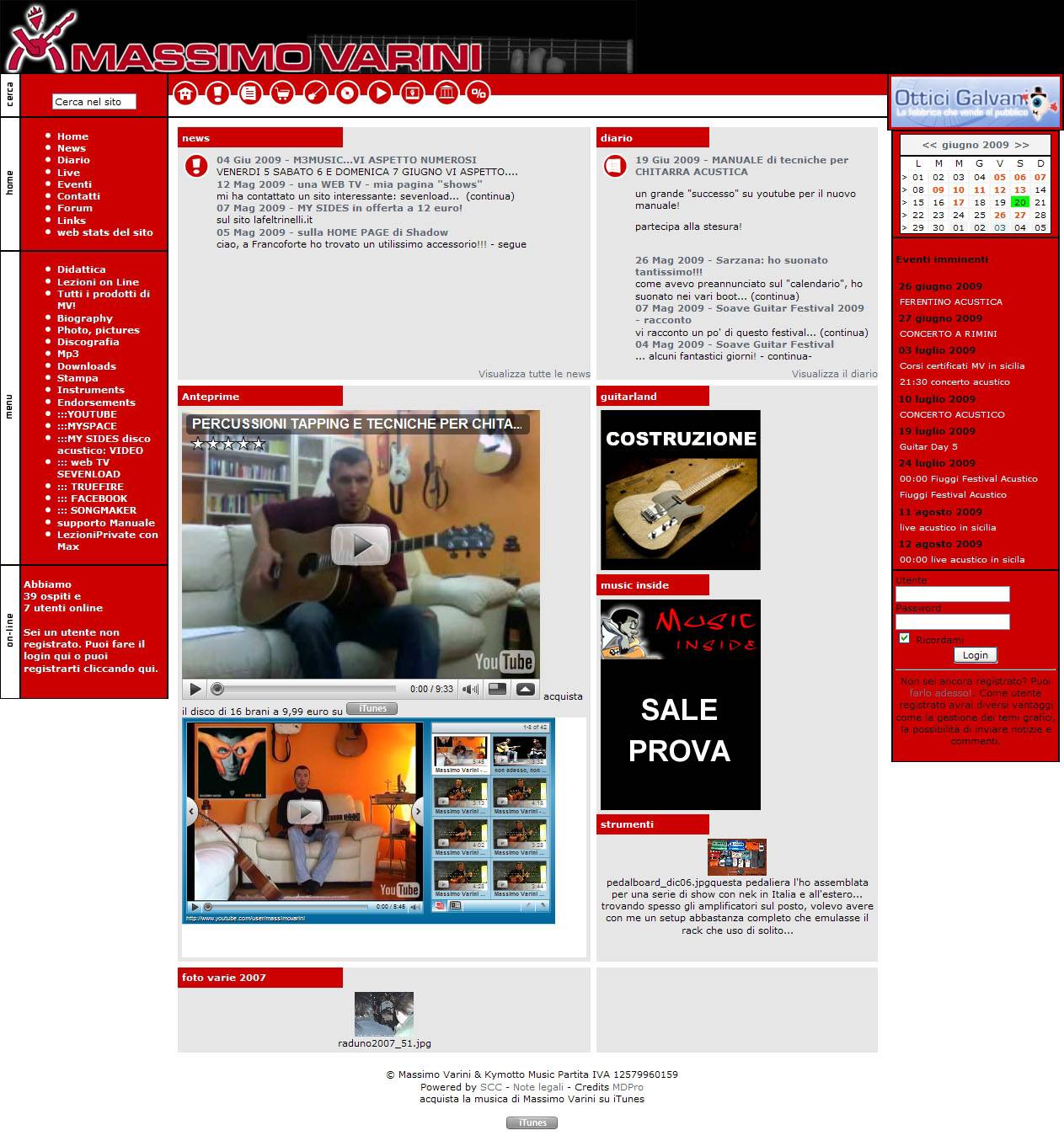 Siti web: Massimo Varini (2009)
