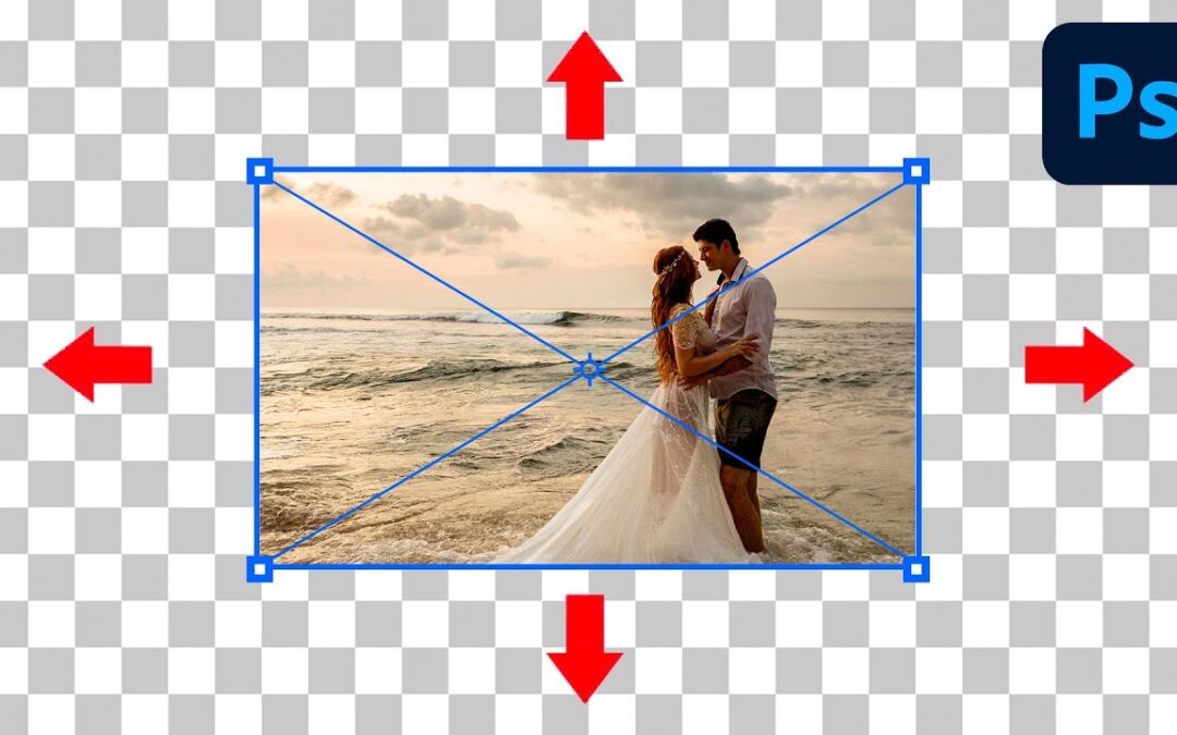 Photoshop: Modifica, Scala in base al contenuto, come aggiungere contenuto.