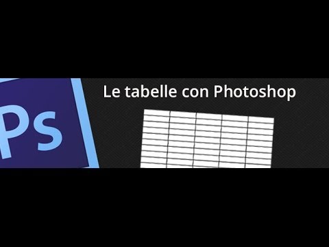 Photoshop e Illustrator: come fare le Tabelle.
