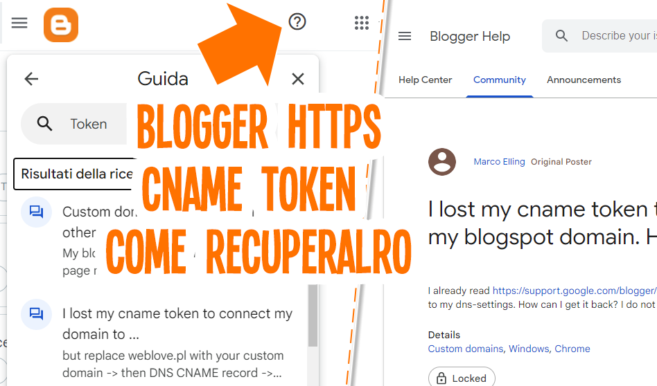 Blogger Token HTTPS come recuperarlo – Tutorial italiano.