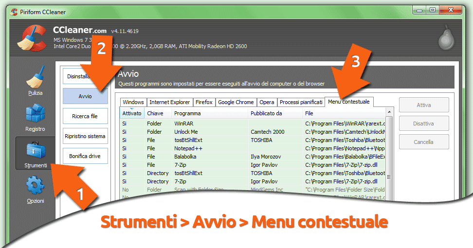Come togliere voci tasto destro, cioè “Menu Contestuale” Windows