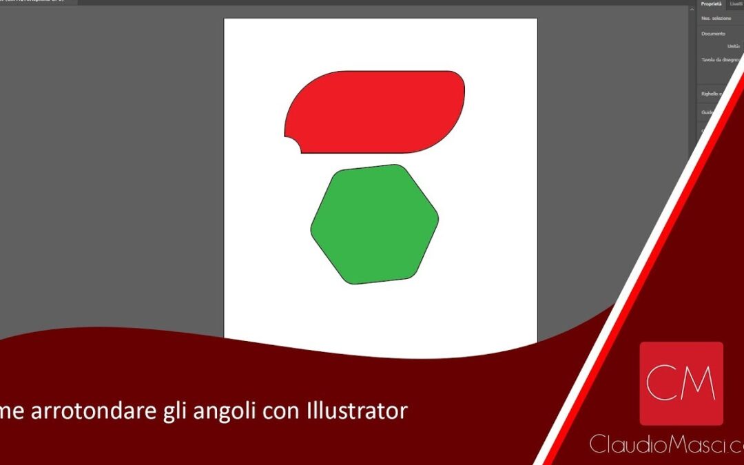 illustrator: come arrotondare gli angoli di quadrati, rettangoli e poligoni e di tracciati.