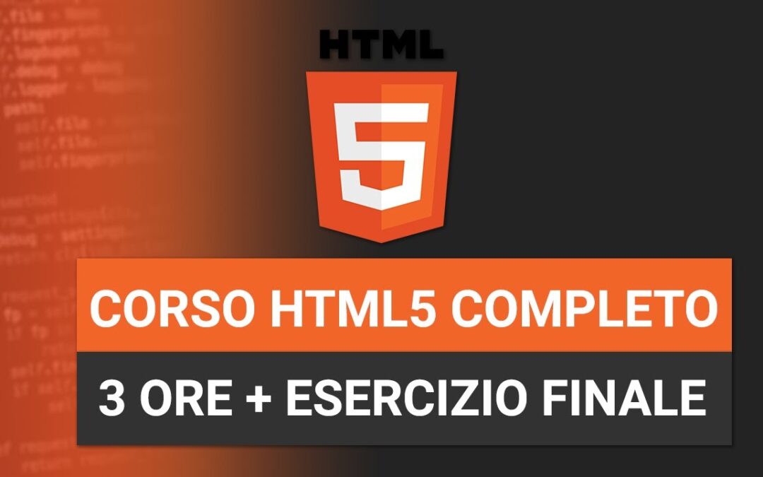 Corso Base di HTML gratuito su Youtube