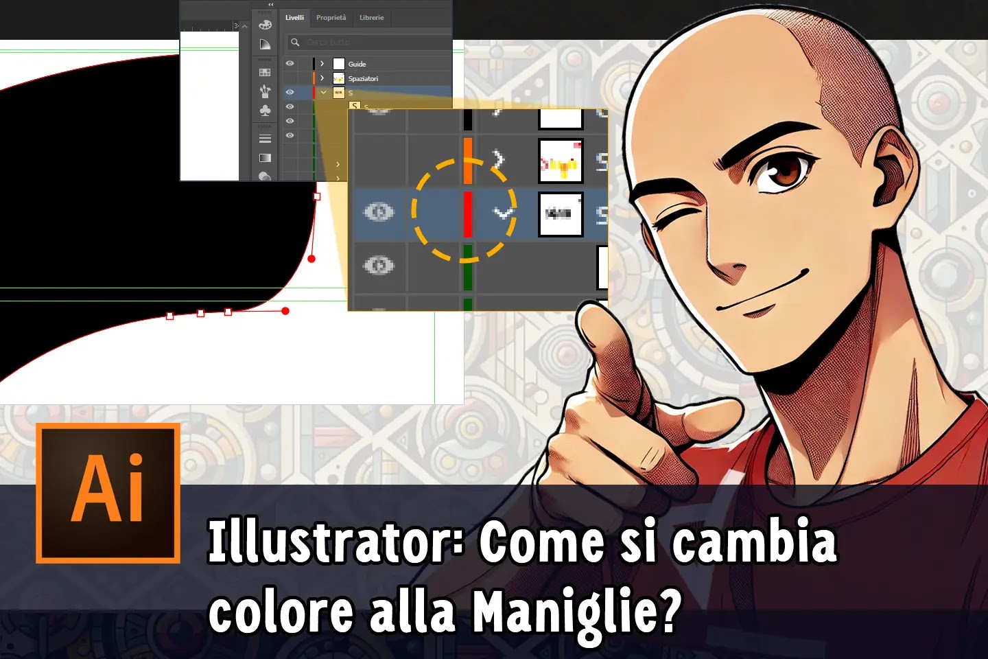 Illustrator: Come si Cambia Colore alla Maniglie?